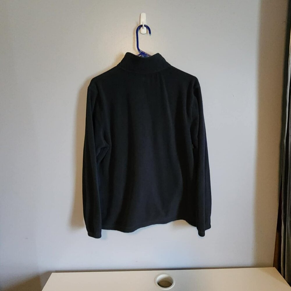 EUC Croft & Barrow Quarter Zip with pockets Black - Picture 2 of 3